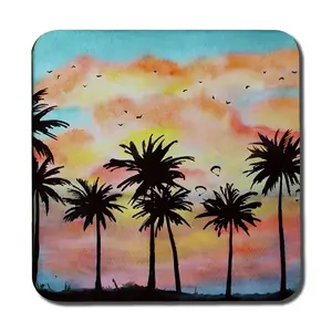 Palm Trees at Sunset Coaster (Set of 6)