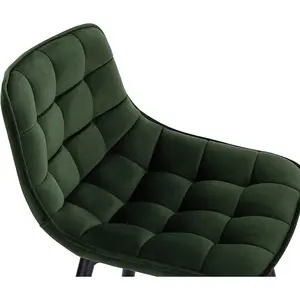 64 cm bar chair Heyman (Set of 2) Dark Green