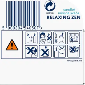 Glade Scented Candle, Air Freshener Candle 120 g Relaxing Zen (Pack of 12)