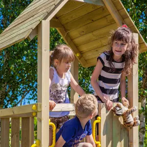 Shire Adventure Peaks Fortress  1 Climbing Tower with Slide and Climbing Wall