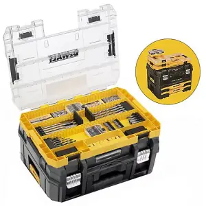 Dewalt DT70762 85PC Screwdriver Drill Bit Set HSS Large Toughcase + Tstak 2 Case