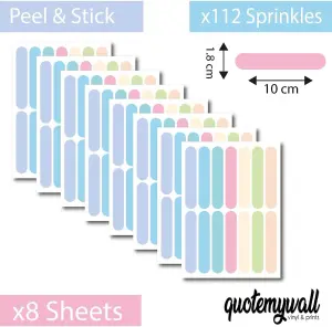 Pastel Sprinkles Wall Stickers