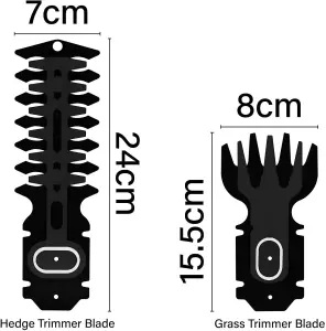 2 IN 1 3.6V Cordless Hedge Trimmer Shear Built in Lithium Ion Battery, Hand Held Hedge Trimmer Cordless Hedge Cutter, with 2 Switc