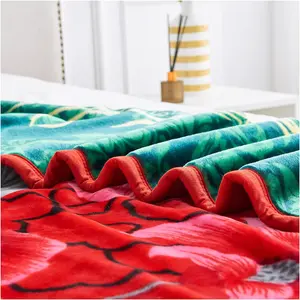 GC GAVENO CAVAILIA Flower Weighted Blanket Insomnia Stress Fleece Bed Blanket 4Kg Floral Heavy Blanket For Adult (200 X 240 Cm)