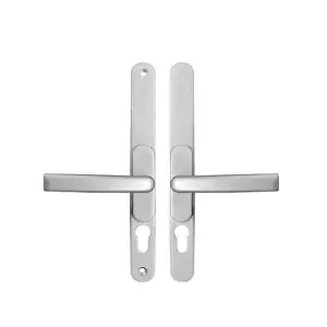 Windowparts Flexi Door Handle - Silver - Adjustable Inline/Offset Lever/Lever Door Handle - 113511