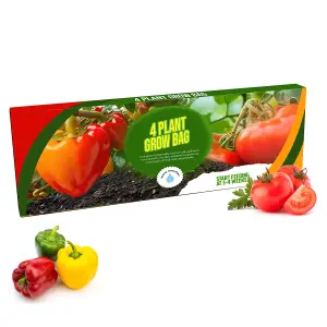 1 Bag (38 Litres) Fruit & Vegetables 4 Plant Grow Bag With Balanced Nutrients & Water Retention For Gardening