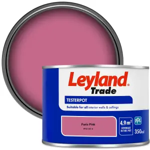 Leyland Trade Vinyl Matt Walls & Ceilings Emulsion Paint Paris Pink (PPG1181-6) 350ml Tester