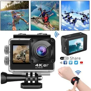 Dual Screen 4K Sport Camera 170° Action Camera Ultra HD 30MP Wifi Waterproof UK