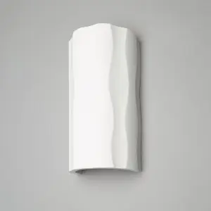 Litecraft Kilda White Paintable Large Up and Down Wall Light