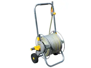 Hozelock 2436 60m Metal Pro Hose Cart & 30m of 12.5mm Hose