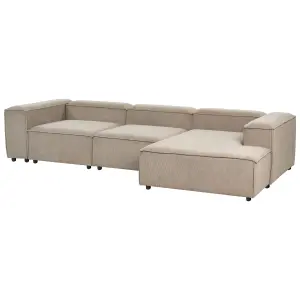 Left-Hand Corner Sofa ARDAL Taupe Left Hand