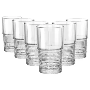 Bormioli Rocco - Bartender Novecento Highball Glasses - 405ml - Pack of 6