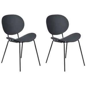 Lakra Dining Chair (Set of 2) Black