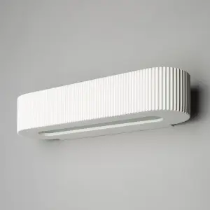 Litecraft Sodhail White Paintable Wall Uplighter