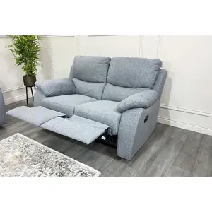 PS Global 3+2+1 Manual Reclining Phoenix Sofa (Grey)