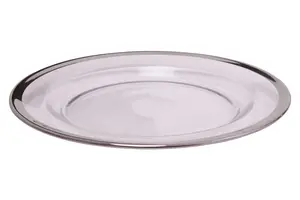 Maison by Premier Ida 21cm Plain Side Plate With Silver Rim