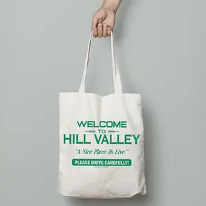 Back the Future Hill Valley Tote Bag