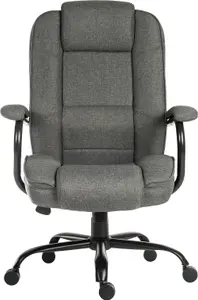 Goliath Duo Heavy Duty Executive Chair Grey Fabric rated up to 27 stone