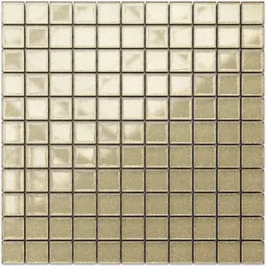 Glass mosaic on mesh for bathroom or kitchen 300mm x 300mm - The gold rush