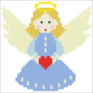 Diamond Painting Kit: Cushion: Christmas Angel