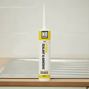 No Nonsense Water resistant Solvent-free White Grab adhesive & sealant 290ml 0.47kg