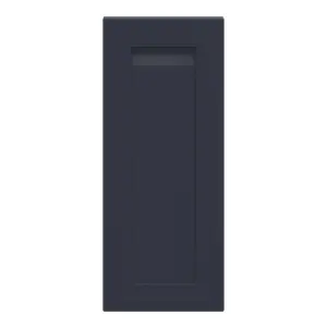 GoodHome Garcinia Integrated handle Matt navy blue Shaker Highline Cabinet door (W)300mm (H)715mm (T)20mm