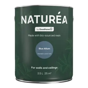 GoodHome Naturéa Blue Allium Velvet matt Wall paint, 2.5L