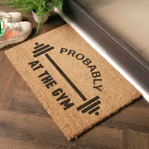 Probably At The Gym Doormat (60 x 40cm)