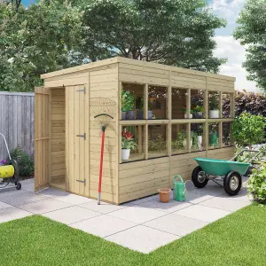 BillyOh Planthouse Tongue and Groove Pent Potting Wooden Shed - 12x6