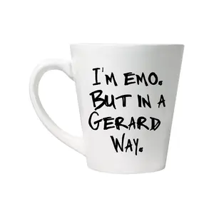 Grindstore Im Emo But In A Gerard Way Latte Mug White (One Size)