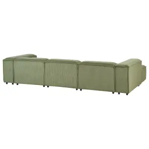 Right-Hand Corner Sofa ARDAL Green Corduroy Right Hand