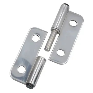 Stainless Steel Lift Off Leaf Hinge Left 76x100mm Heavy Duty Door Hatch