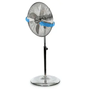 Igenix DF1660 Pedestal Fan, 16 Inch, Oscillating, 3speeds, Chrome