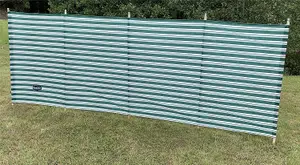 Vanilla Leisure Prestige 5 Pole (345cm) Wooden Windbreak Metal Tipped