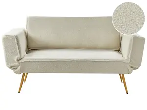 Beliani Modern Sofa Bed SAARELA Off-White