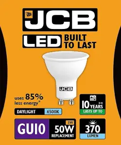 JCB 4.9w GU10 6500k LED Bulb - Daylight