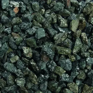 Charles Watson Green Basalt 16mm Decorative Angular Chippings Approx. 20kg Polybag