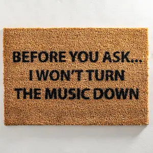 Loud Music Doormat - Regular 60x40cm