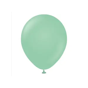 Kalisan Latex Retro Balloons (Pack of 100) Mint Green (One Size)