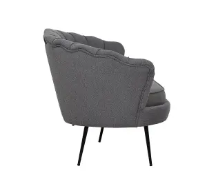 Calais Sofa 3,seater ,Grey Fabric