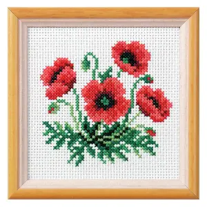 XSTITCH KIT POPPY - Cross Stitch Kit: Poppy - Orchidea