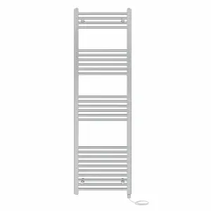 Right Radiators Prefilled Electric Straight Heated Towel Rail Bathroom Ladder Warmer Rads - Chrome 1600x500 mm