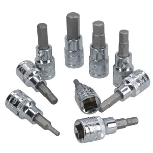 Hex / Allen Sockets Key Bits 3/8" Drive 2mm - 10mm 9pcs AT730