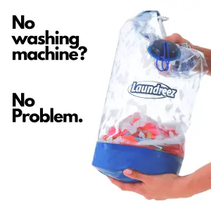 Laundreez Travel Laundry Bag - Portable Clothes Washer