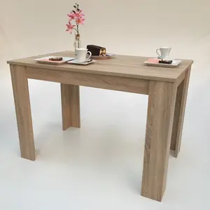 Dining Table Winger Canyon White Pine Sonoma Oak / H74.5 x L110 x W70cm