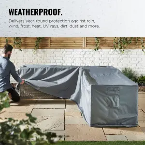 VonHaus Waterproof Premium Garden Large L-Shape Sofa Cover