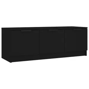 vidaXL TV Cabinet Black 102x35x36.5 cm Engineered Wood