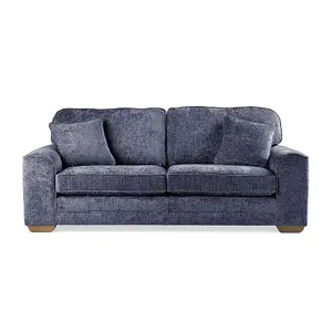 Chenille Grey High Back 2 Seater