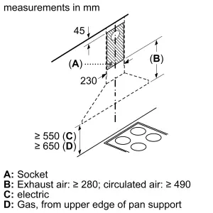 Bosch Serie 2 DWP74BC50B Stainless steel Chimney Cooker hood, (W)75cm