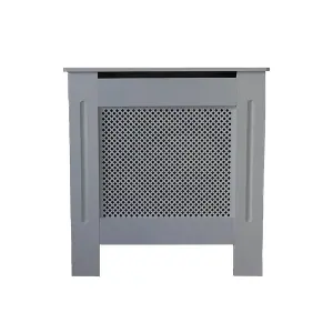 Matt Grey Diamond Radiator Cover - Small